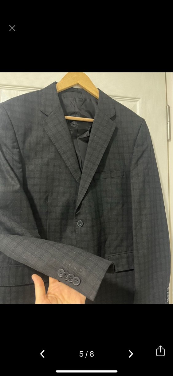 Klasik Gri Erkek Takım Elbise Üçlü Set - Görsel 5