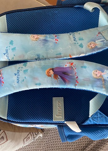 Parlak Mavi Frozen Okul Çantası