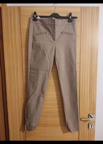 haki kadın Midi Kumaş Pantolon