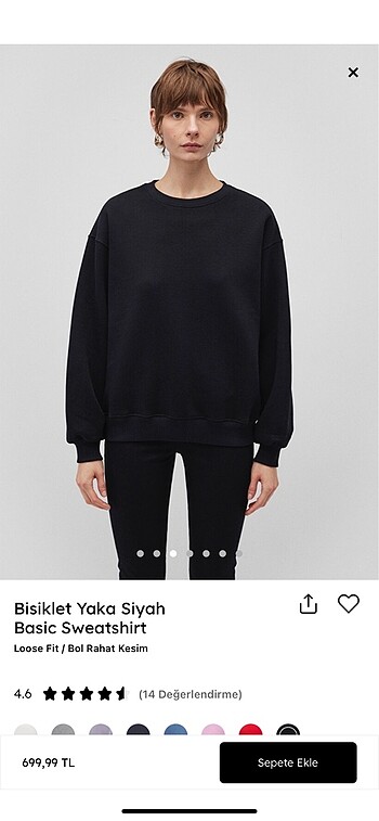 mavi marka basic sweatshirt