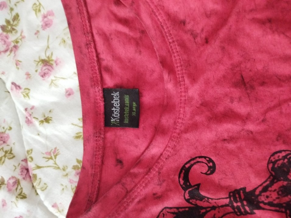 Pembe Uzun Kollu Gotik Tişört - Görsel 2