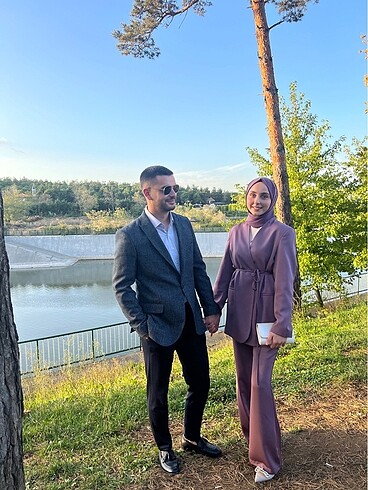 m Beden Manuka mor takım abiye nikah