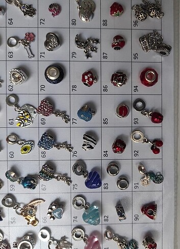 Beden çeşitli Renk Gümüş kaplama Charm lar