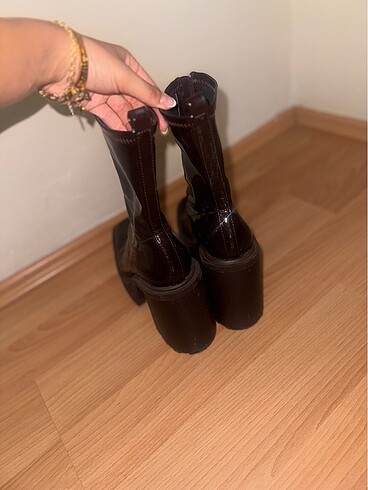 Bershka BERSHKA STREC TOPUKLU PLATFORM BORDO BOT