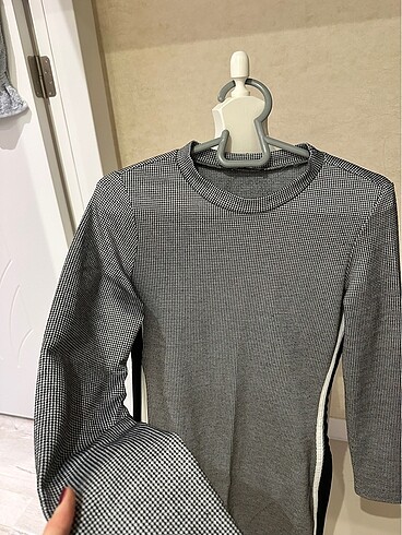 Kazayağı Desenli Elbise - Görsel 2