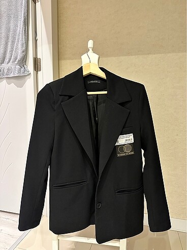 SIYAH BLAZER CEKET - Görsel 4