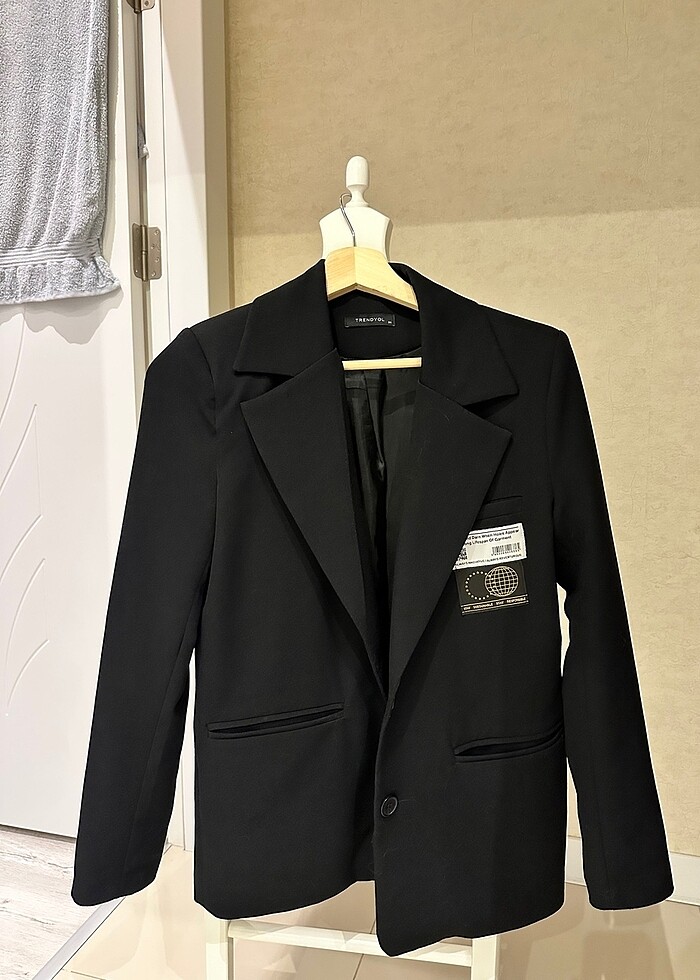 SIYAH BLAZER CEKET - Görsel 4