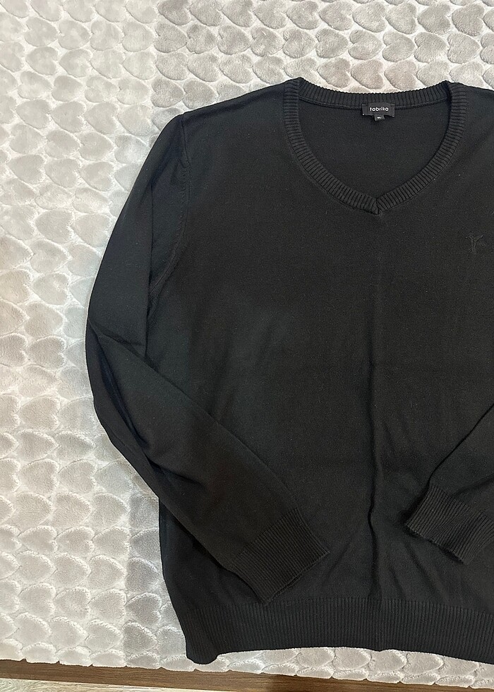 ERKEK FABRIKA MARKA SIYAH TRIKO - Görsel 3