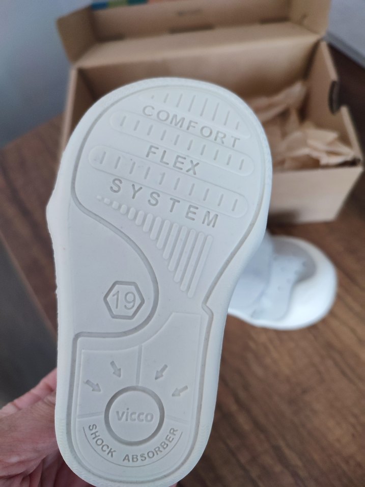 Gri Erkek Bebek İlk Adım Ayakkabısı Velcro - Görsel 4