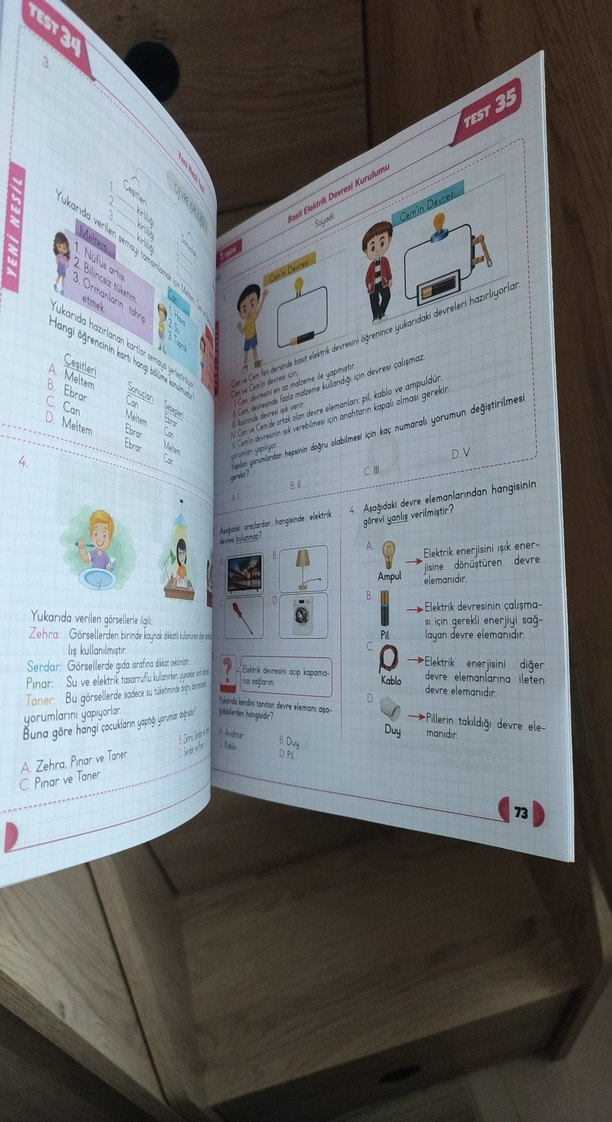 Fen Bilimleri 4. Sınıf Soru Parkuru Kitabı - Görsel 3