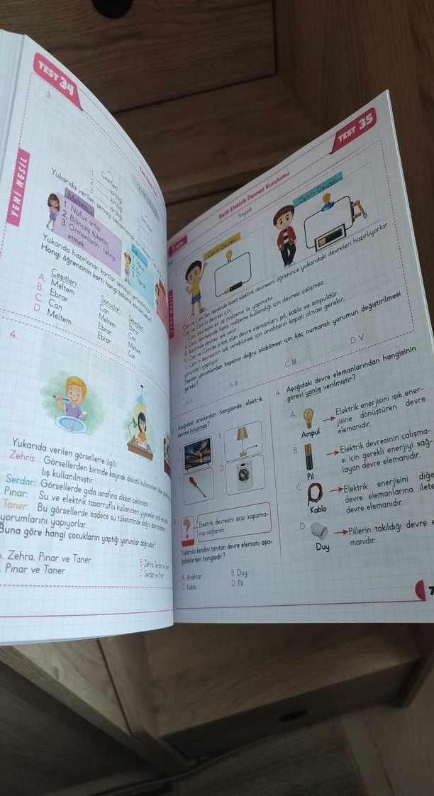 Fen Bilimleri 4. Sınıf Soru Parkuru Kitabı - Görsel 2