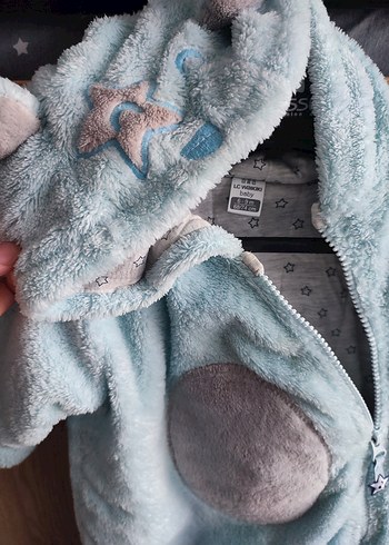 Mavi ve Gri Bebek Tulum - Görsel 2