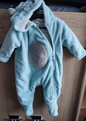 Mavi ve Gri Bebek Tulum - Görsel 5