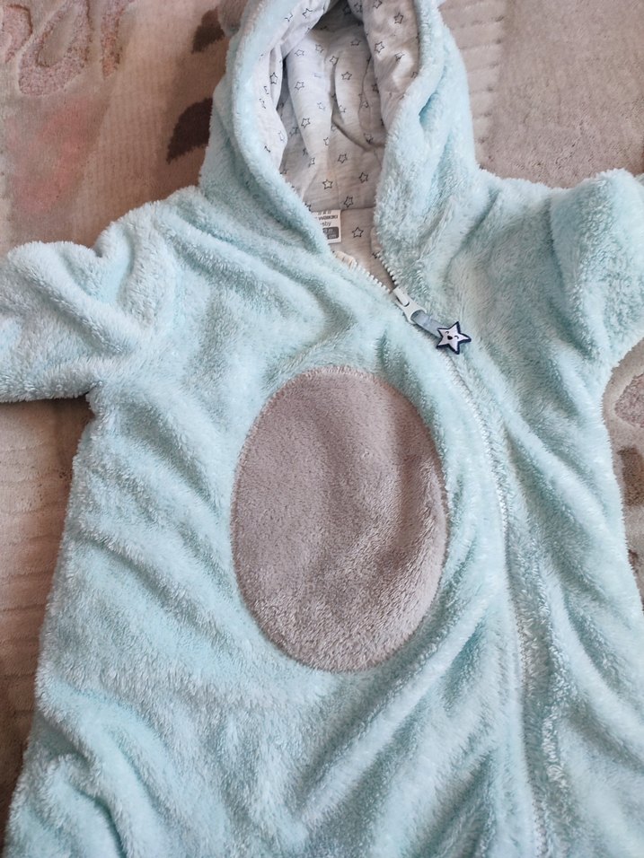 Mavi ve Gri Bebek Tulum - Görsel 4