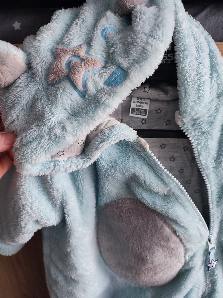 Mavi ve Gri Bebek Tulum - Görsel 2