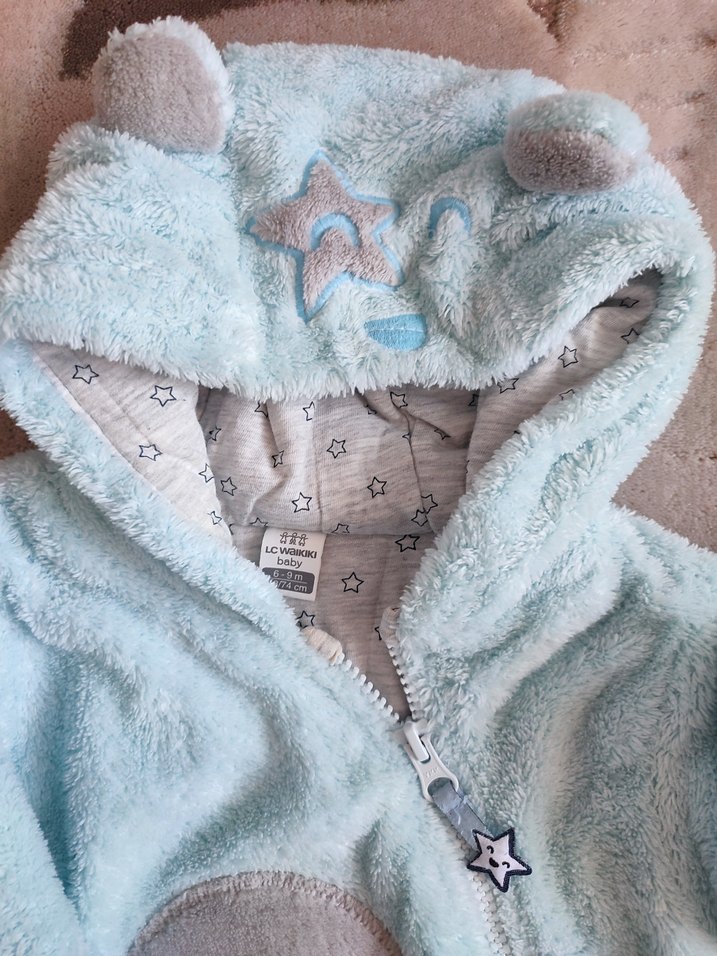 Mavi ve Gri Bebek Tulum - Görsel 3