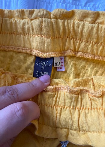 Sarı Kız Takımı, Uzun Kollu, Nakışlı - Görsel 3