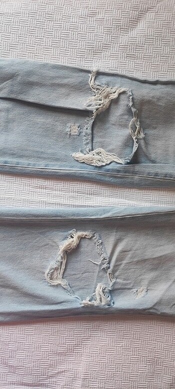 36 Beden Long straight fit kot pantolon