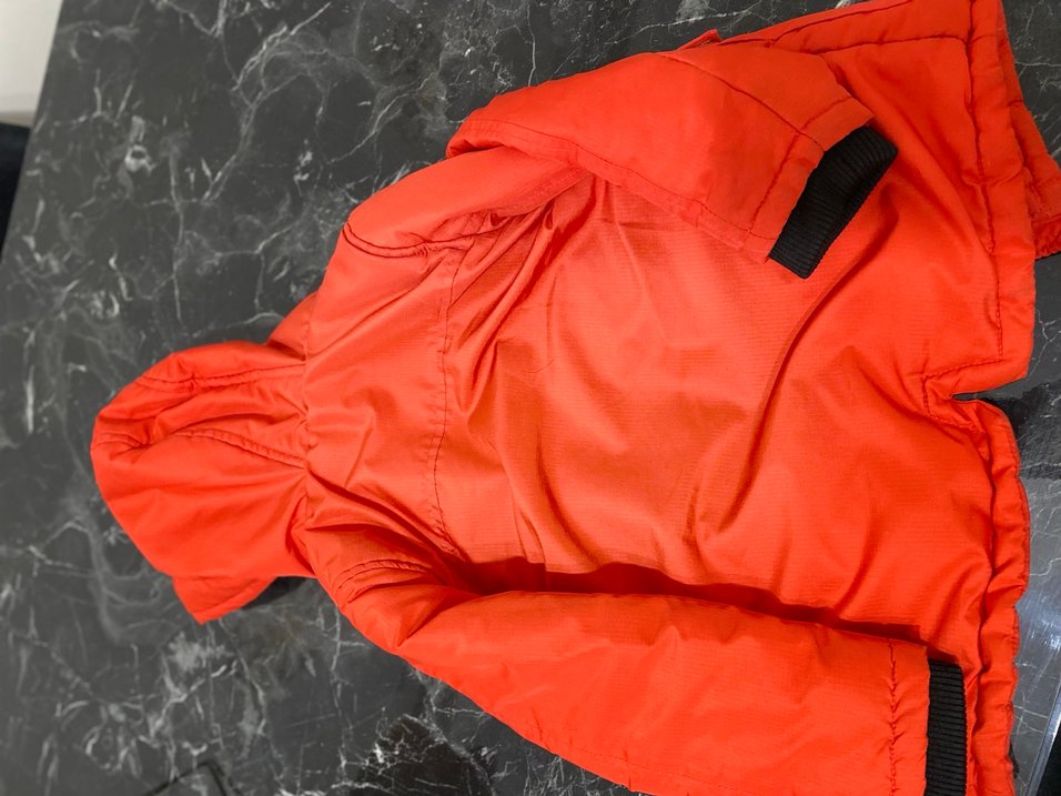 Koyu Kırmızı Erkek Çocuk Kapüşonlu Mont - Görsel 5