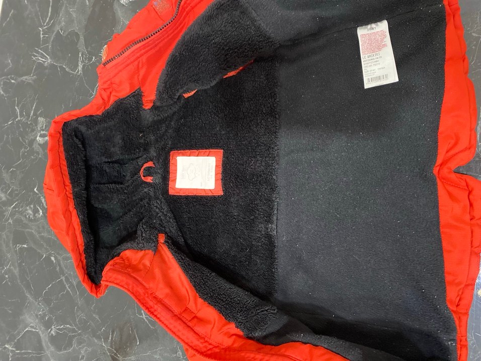 Koyu Kırmızı Erkek Çocuk Kapüşonlu Mont - Görsel 3