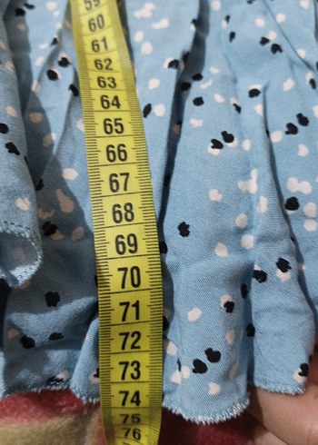 Mavi Bağlama Desenli Uzun Hamile Eteği - Görsel 5