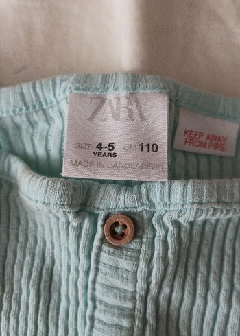 Düğmeli Turkuaz Kız Triko Bluz - Görsel 2