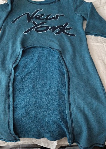 Mavi Hamile Sweatshirt New York Baskılı - Görsel 2