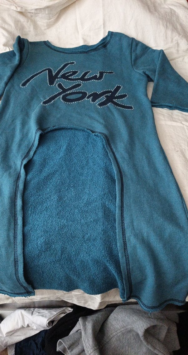 Mavi Hamile Sweatshirt New York Baskılı - Görsel 2