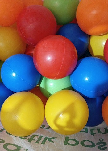 Renkli Plastik Oyun Topları - Görsel 2