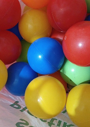 Renkli Plastik Oyun Topları - Görsel 3