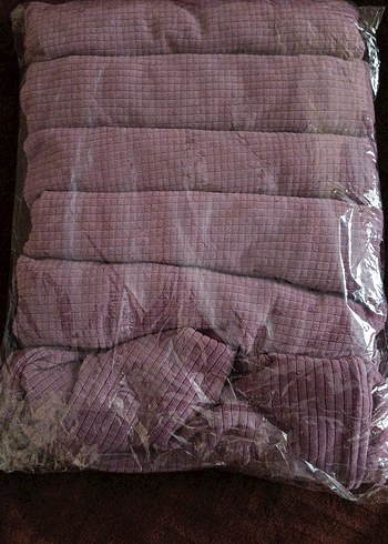 Bordo Renkli Desenli Sandalye Kılıfı - Görsel 2