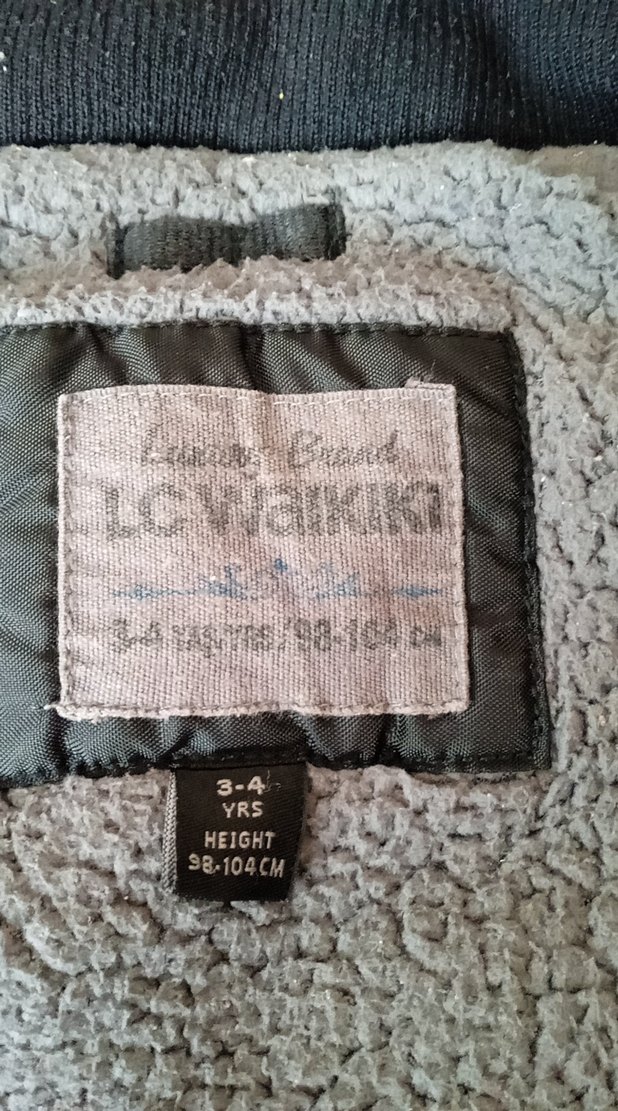 Erkek Çocuk siyah Kemerli Kaban - Görsel 3