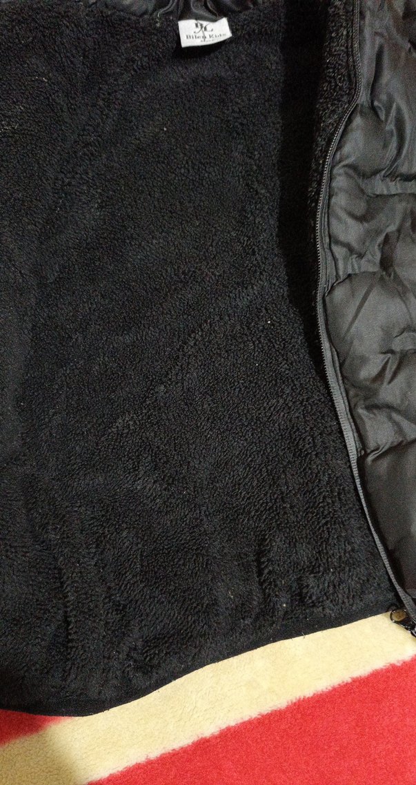 Erkek Çocuk Siyah Düğmeli Street Wear Mont - Görsel 5