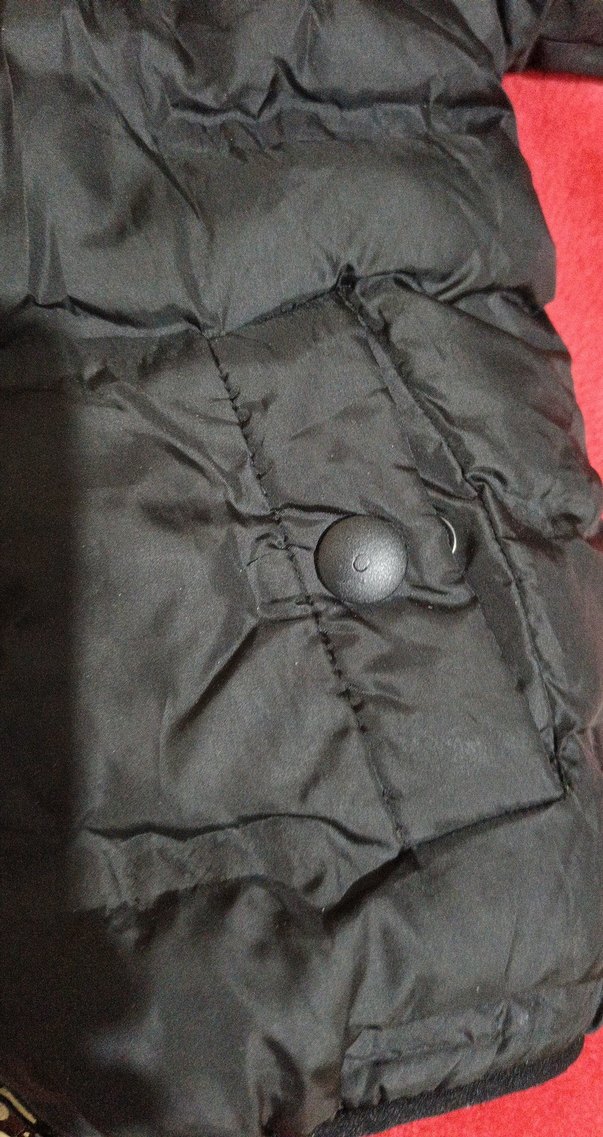 Erkek Çocuk Siyah Düğmeli Street Wear Mont - Görsel 4