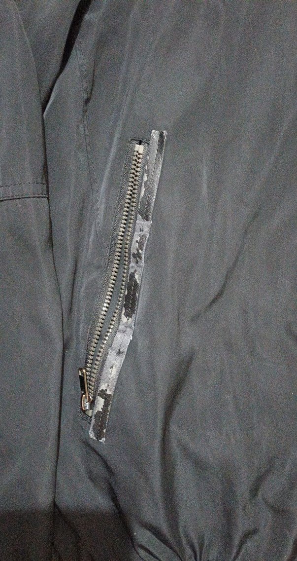 Zara Erkek Siyah Fermuarlı Streetwear Mont - Görsel 2