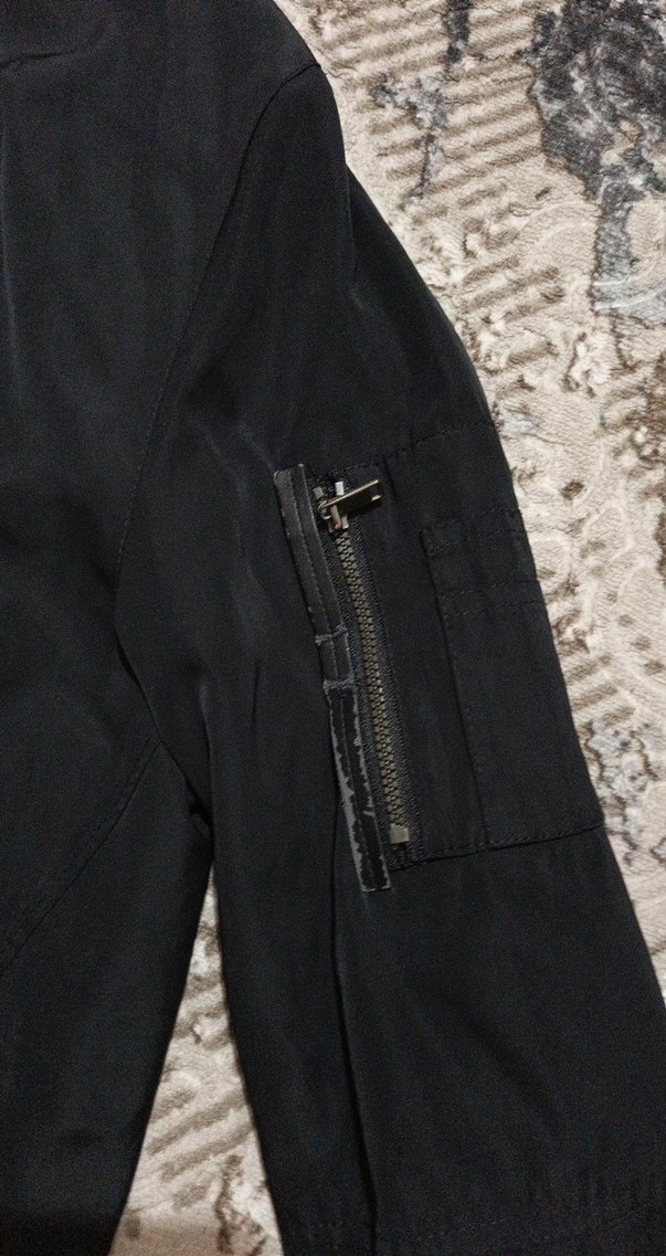 Zara Erkek Siyah Fermuarlı Streetwear Mont - Görsel 3