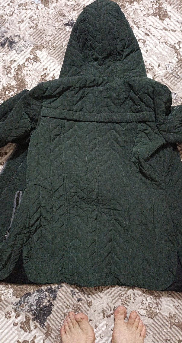 Fermuarlı Kapüşonlu Kadın Kış Montu - Görsel 4