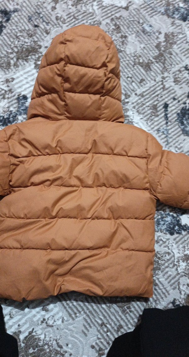 Kahverengi Kürklü Kapüşonlu Erkek Çocuk Mont - Görsel 5