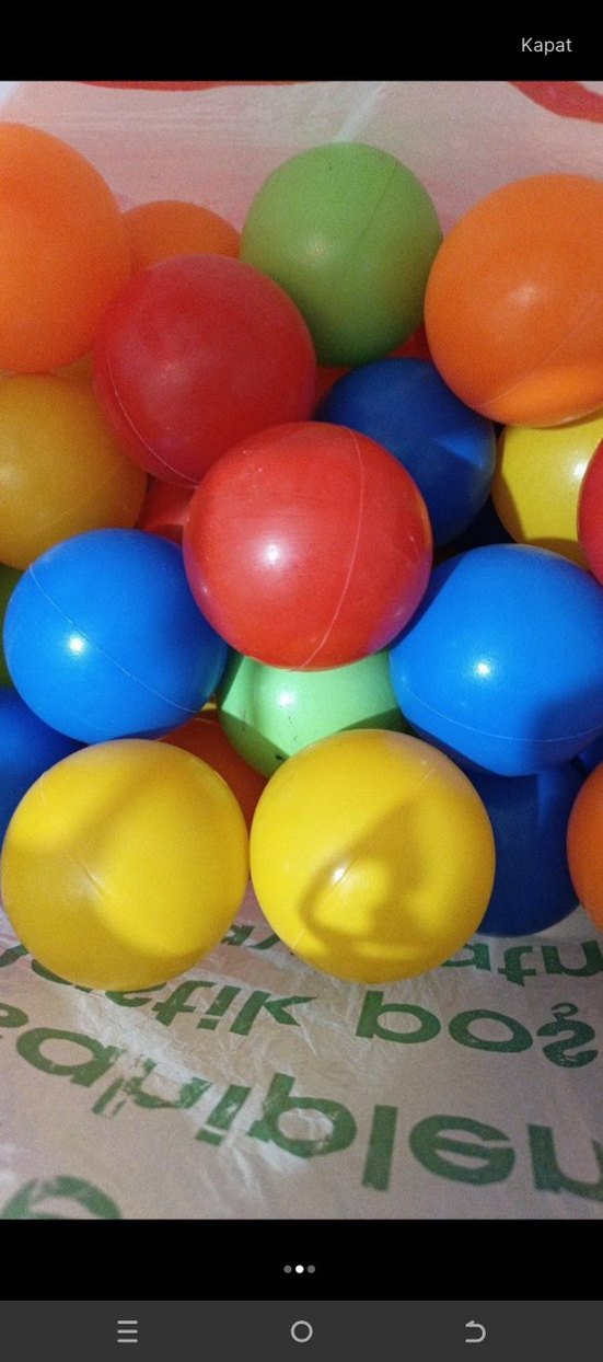 Renkli Plastik Oyun Topları - Görsel 2