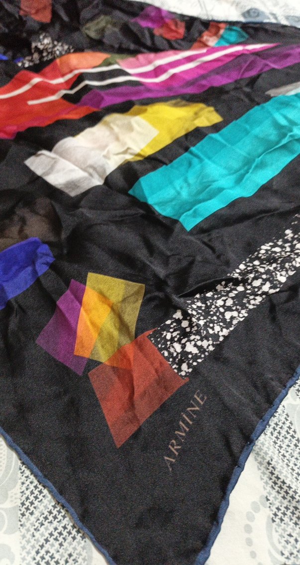 Kadın Çok Renkli Modern Desenli Şal - Görsel 3