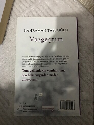 Kahraman tazeoğlu vazgeçtim