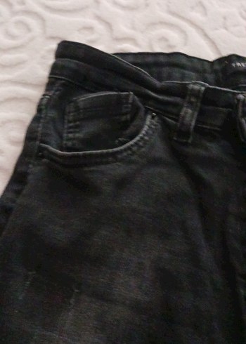 40 Beden siyah Renk Siyah Kemerli Erkek Kot Pantolon
