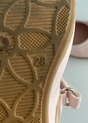 Pembe Tokalı Kız Çocuk Babet Ayakkabı - Görsel 4