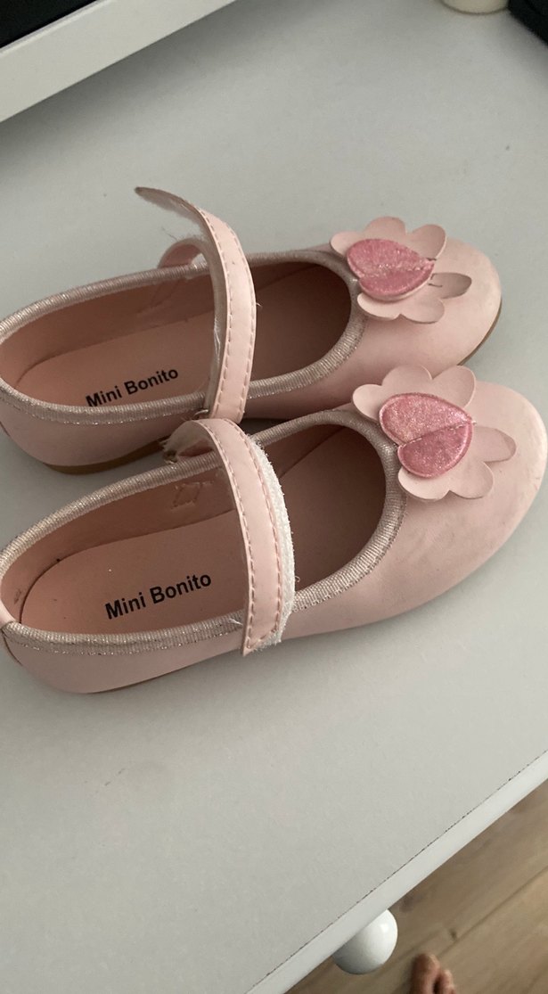 Pembe Tokalı Kız Çocuk Babet Ayakkabı - Görsel 2