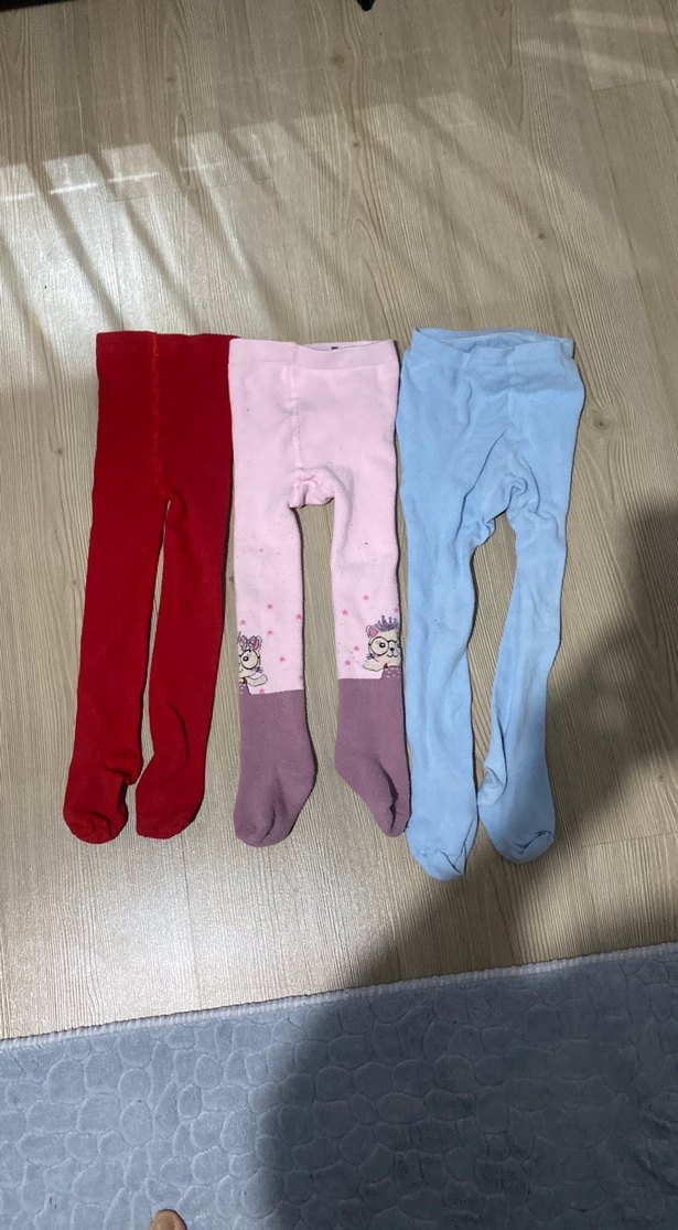 Çocuklar için Pastel Renkli Külotlu Çoraplar - Görsel 2