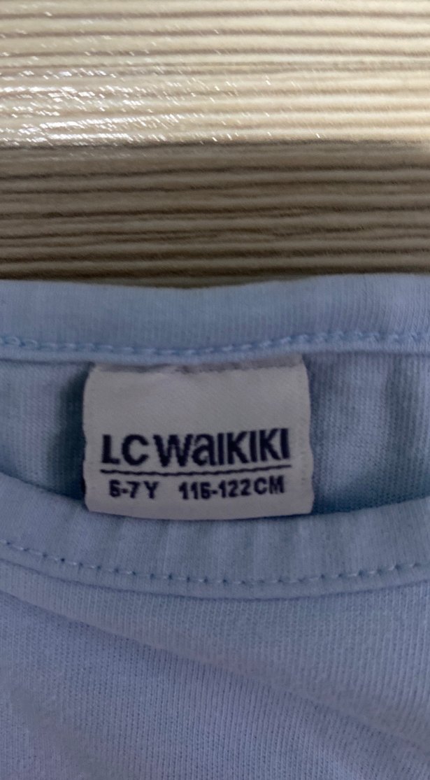 Mavi Kız Çocuk Uzun Kollu Baskılı Tişört - Görsel 3