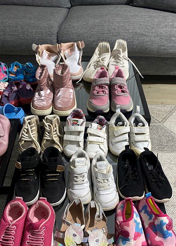 Kız Çocuk Pembe Cırt Cırtlı Spor Ayakkabı - Görsel 3