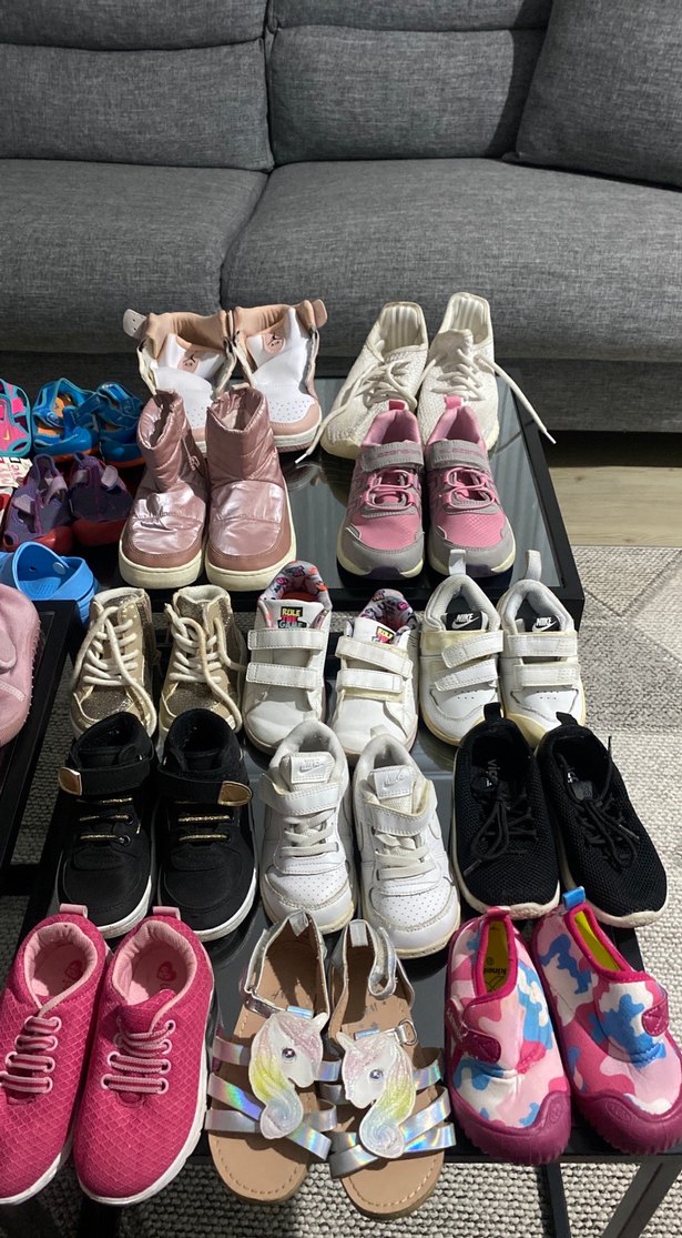 Kız Çocuk Pembe Cırt Cırtlı Spor Ayakkabı - Görsel 3