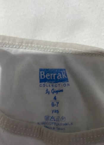 Kız Çocuk Pamuklu Askılı Atlet - Görsel 6