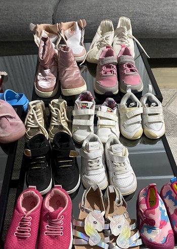 Pembe Kız Çocuk Sneakers Velcro Kapatmalı - Görsel 6